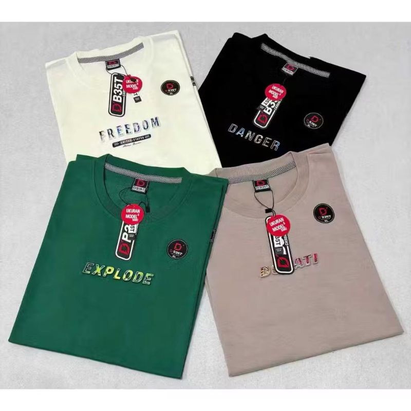 ￼Paket 4pcs 100RB Kaos Mix Brand Matahari Kaos Pria 4 Pcs 100 Ribu | Kaos Pria Branded 100 Ribu 4 Pc