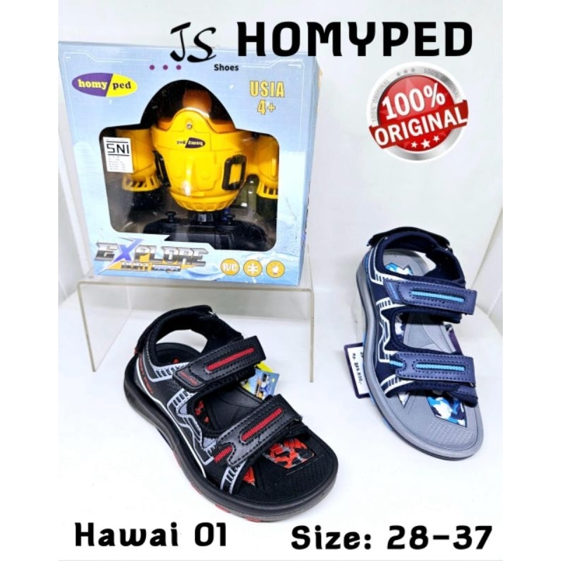 HOMYPED HAWAI 01 - SANDAL GUNUNG ANAK COWOK MERK HOMYPED ORIGINAL FREE MAINAN