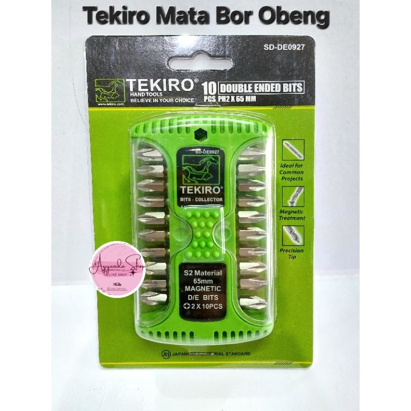 TEKIRO Mata Bor Obeng 1 set isi 10pcs