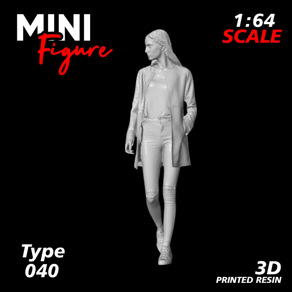 Mini Figure Diorama skala 1/64 / Figure Diecast / Miniatur Diorama / Figure 040 UNPAINTED