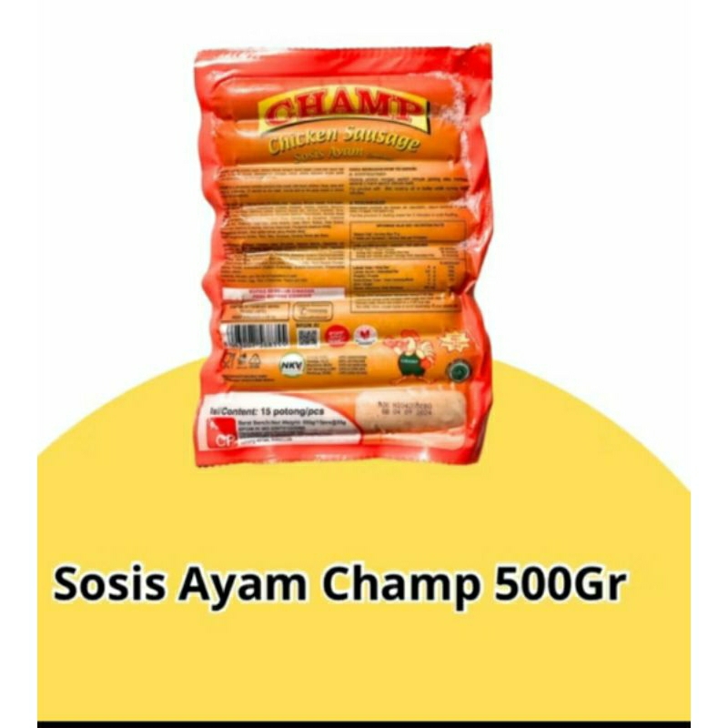 

Champ Sosis Ayam 500gr 15pcs