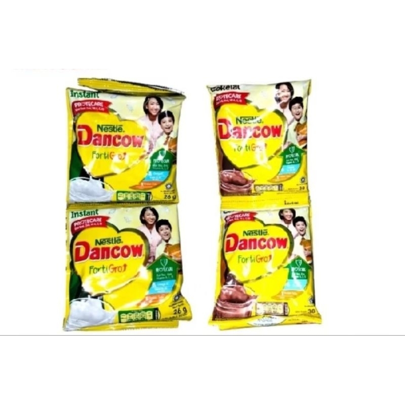 

Dancow Fortigro Rasa Cokelat/ Vanilla 1 renceng isi 10 sachet