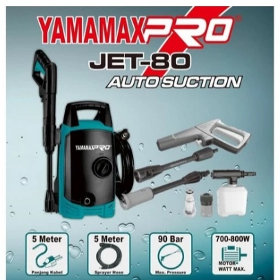 

YAMAMAX PRO JET 80 High Pressure Washer Mesin Cuci Jet Cleaner JET80