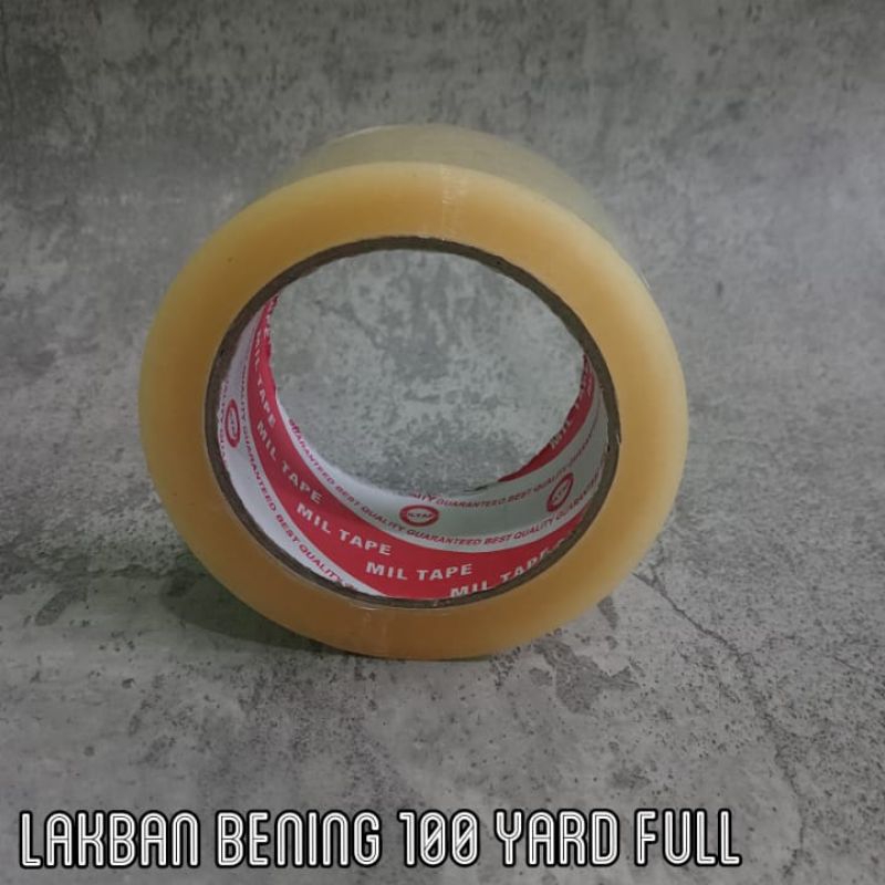 

Mil Tape Lakban Bening 100 Yard Full
