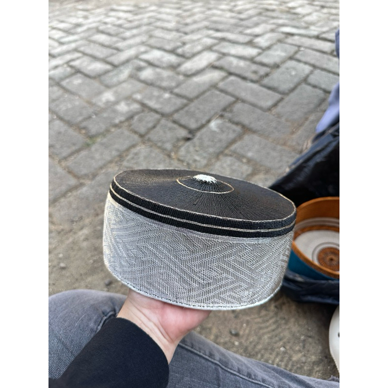 songkok recca tembaga silver kualitas halus