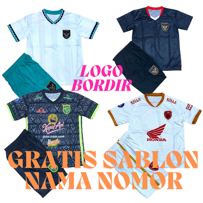 JERSEY BAJU TIMNAS INDONESIA/JERSEY PSM MAKASAR/JERSEY PERSEBAYA AURI SPORT
