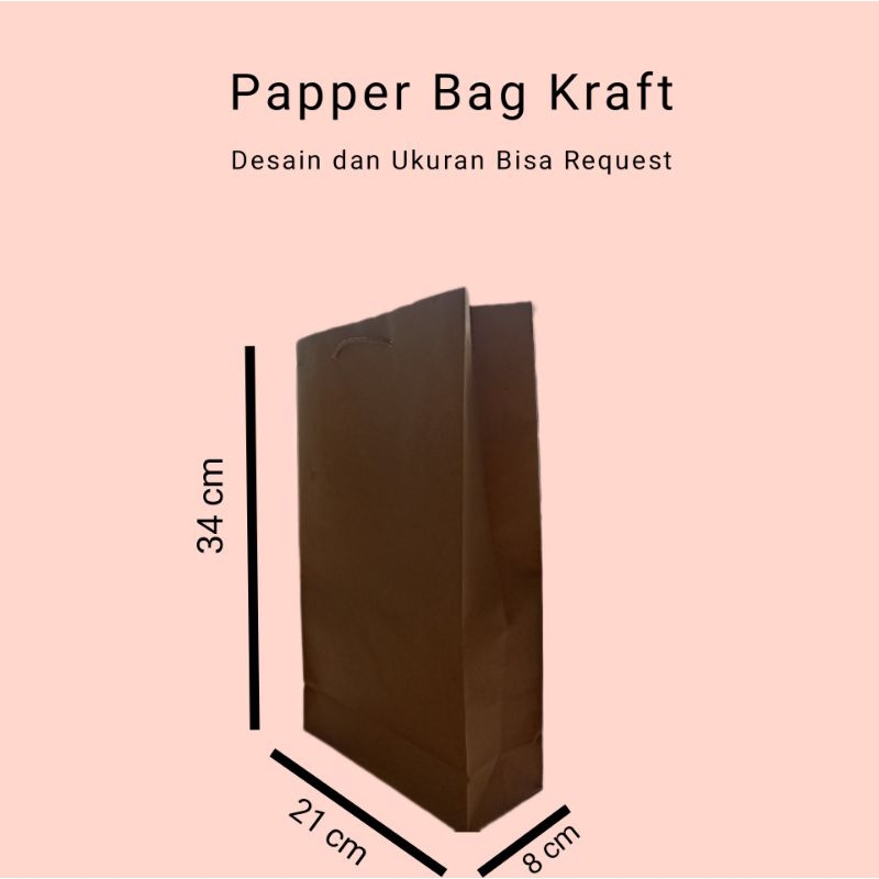

Kraft Tas Serbaguna 34 x 21 x 8cm
