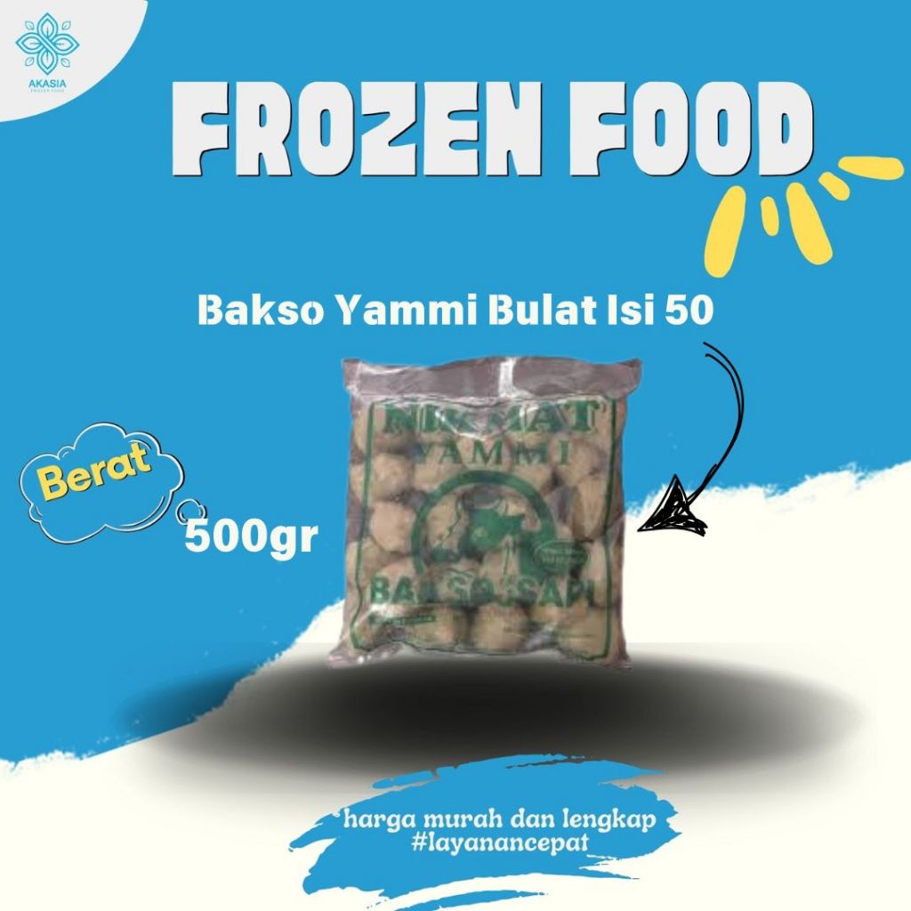 

Bakso Yammi (Kotak Isi 25 dan Bulat Kecil Isi 50)