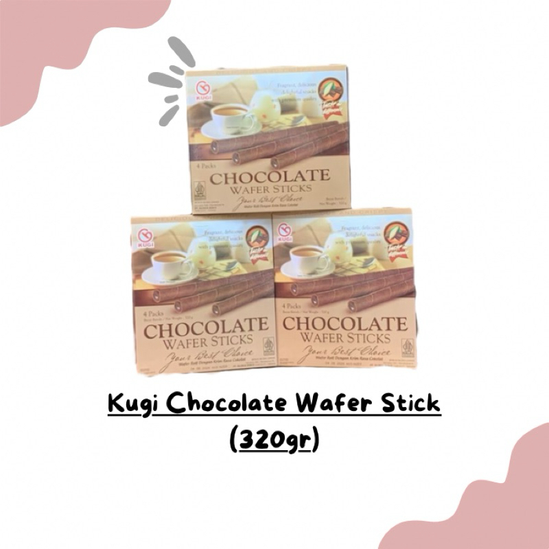 Kugi Wafer Stick (320gr) || Cokelat & Vanila