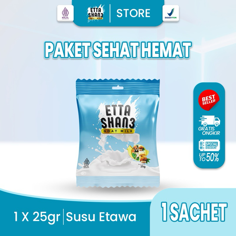 

ETTASHANE Susu Kambing Etawa Herbal Sachet