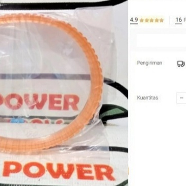 

Poly V-Belt Ketam MAKITA 1805N 225006-9 Van Belt Fan Belt Planner 1805