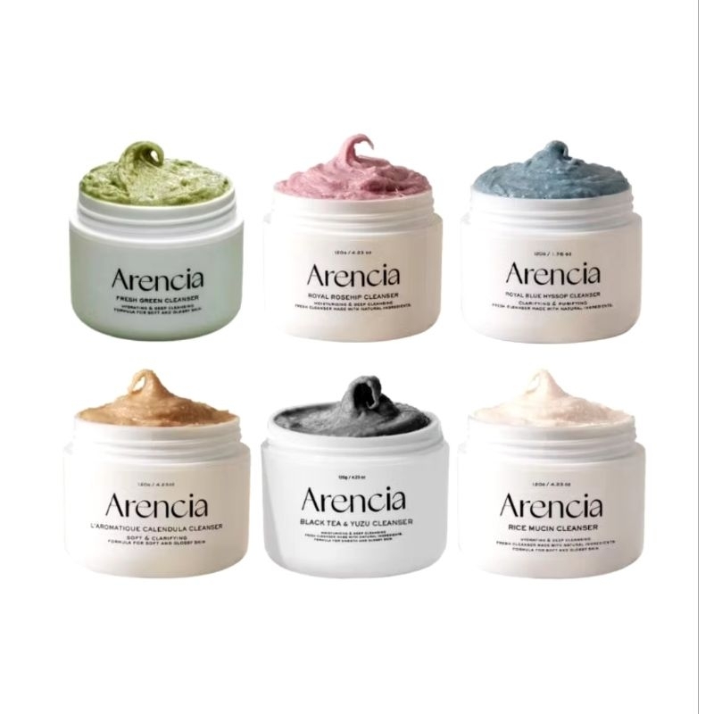 ARENCIA Fresh Green Cleanser 120g Blue Hyssop Royal Roseship Calendula Black Tea