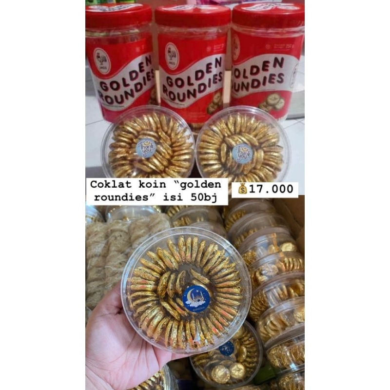 

coklat koin golden roundies