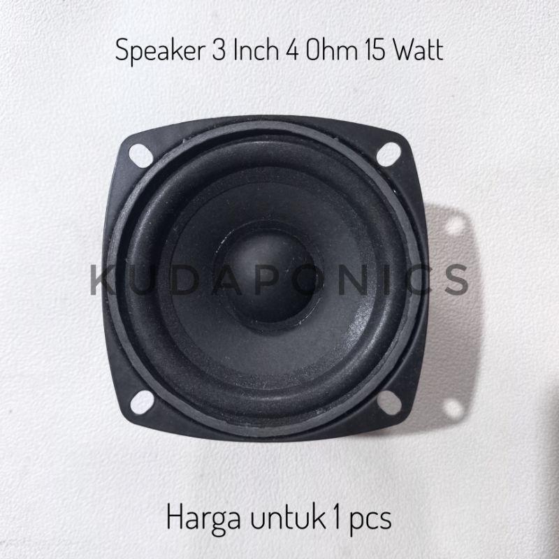 Speaker 3 Inch 4 Ohm 15 Watt Hifi Fullrange Midbass Speaker Dobel Double Magnet