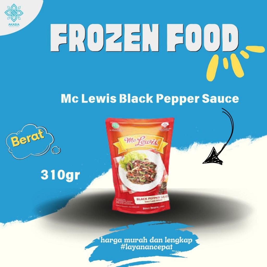 

Mc Lewis Black Pepper Sauce 310gr