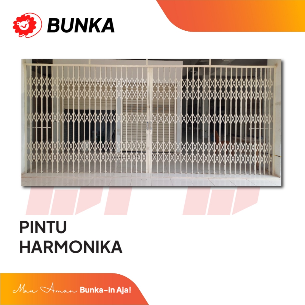 Custom Pintu Harmonika Free Perakitan Bunka | Pintu Ruko | Bahan Galvalum , Galvanil  [WAJIB BACA DE
