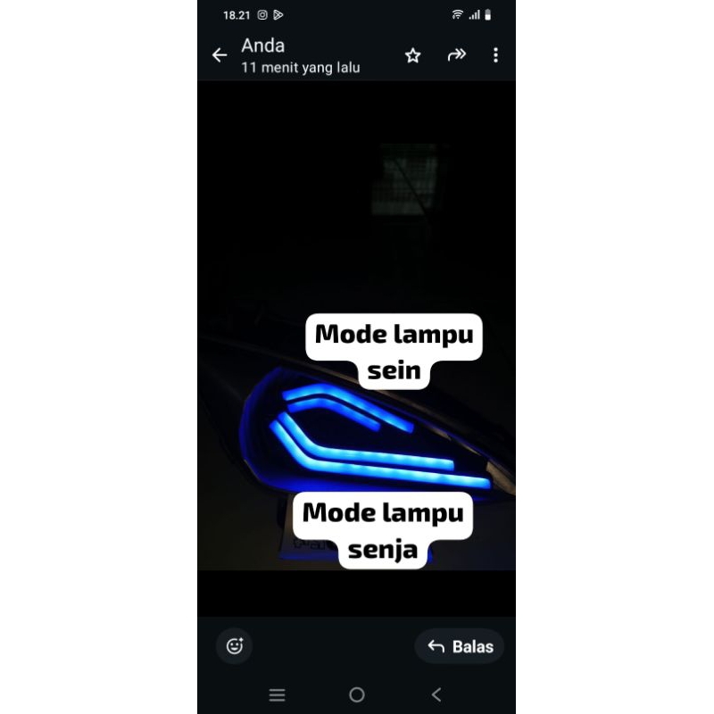 Lampu variasi senja+sein depan mio sporty