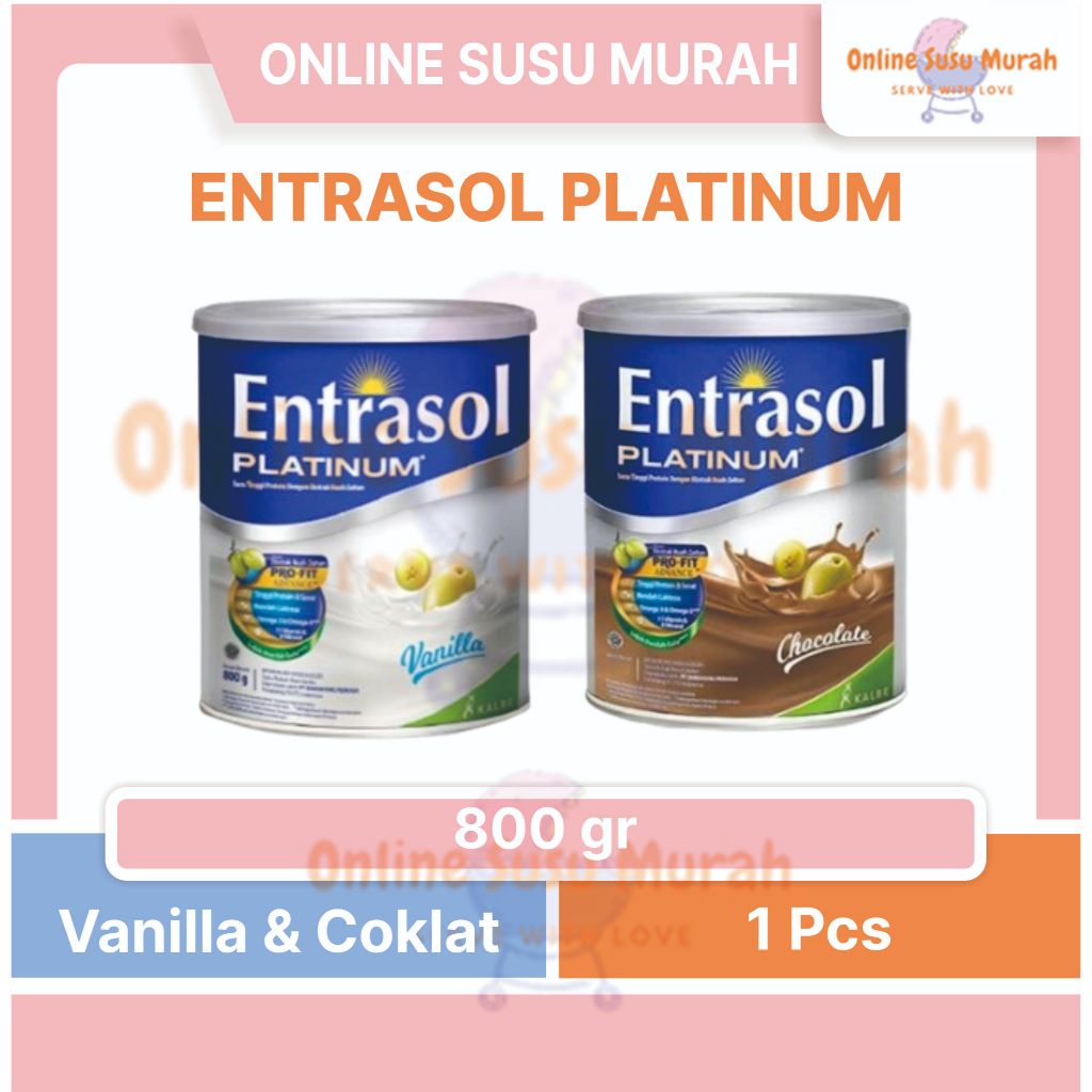 

ENTRASOL PLATINUM VANILA COKLAT 800GR SUSU DEWASA 800 GR SSKL