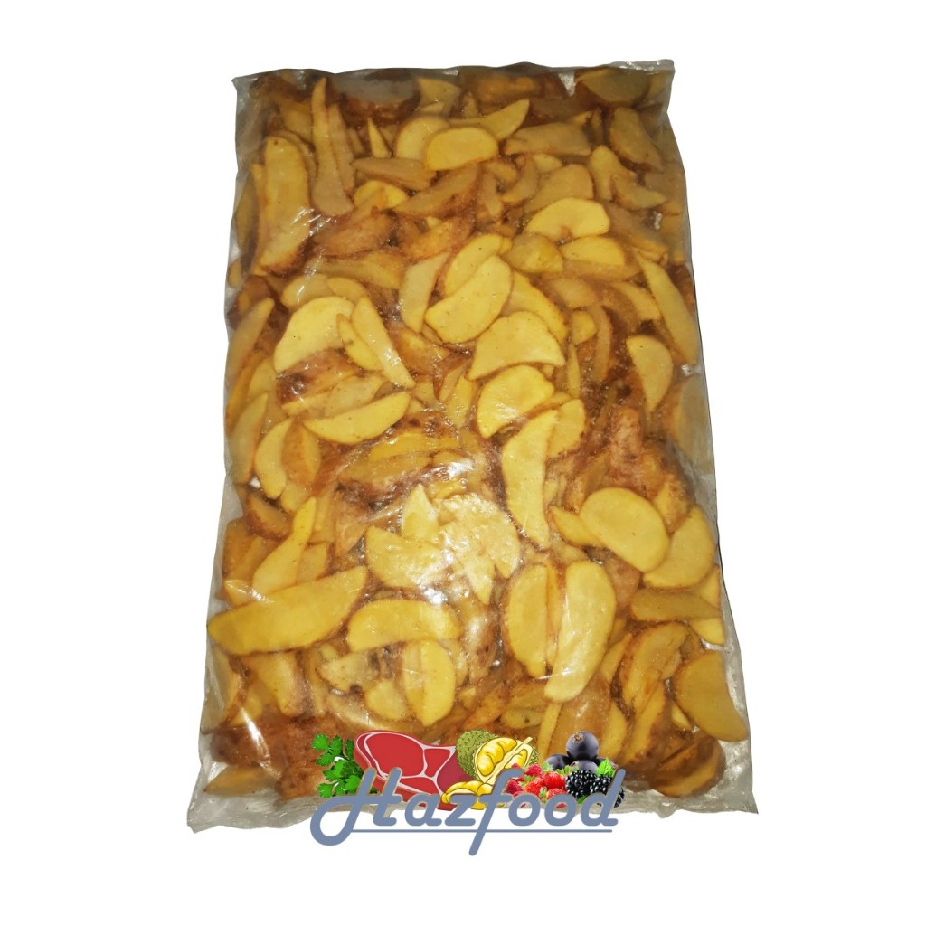 

Potato Jacket Wedges 2,5 Kg x 4 Pcs | Kentang Goreng Frozen