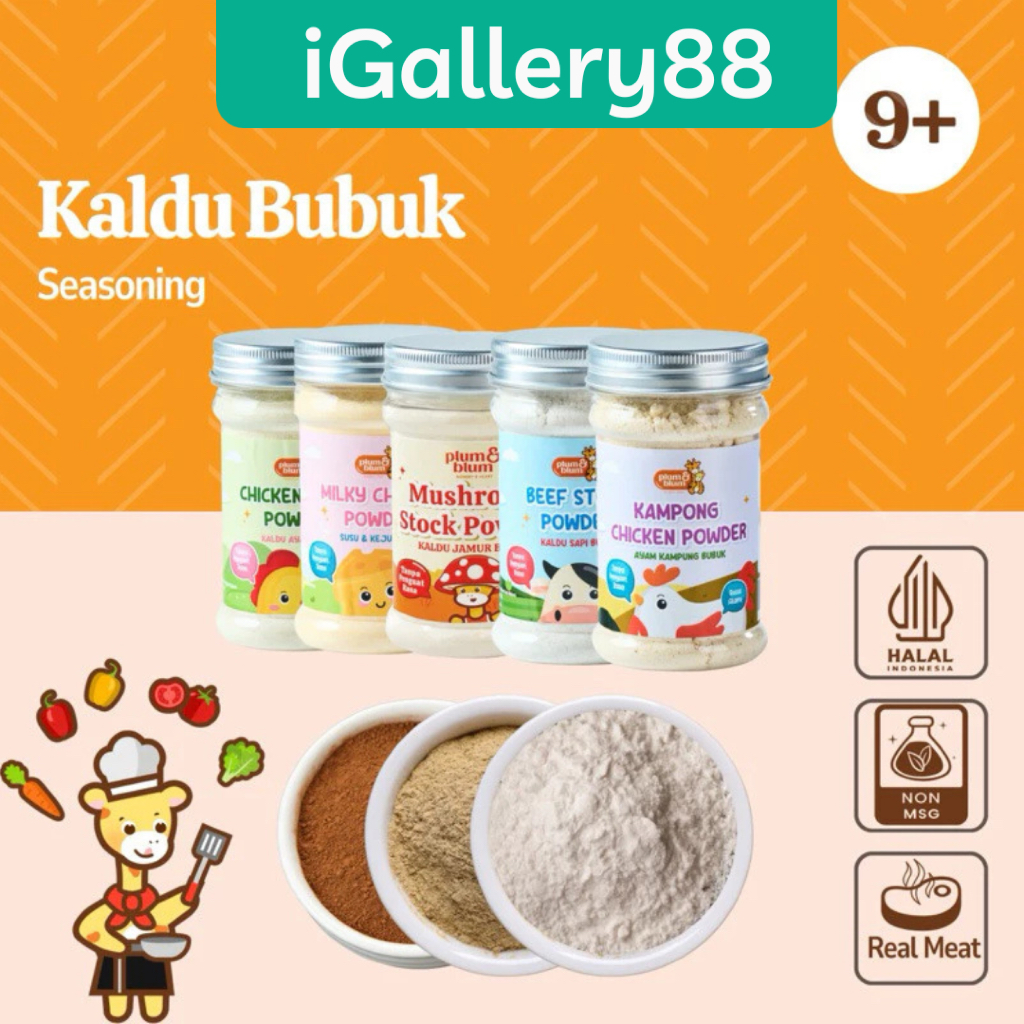 

Plum & Blum Kaldu Mpasi Bayi Anak Kaldu Sapi Kaldu Ayam Kaldu Jamur 100 gram