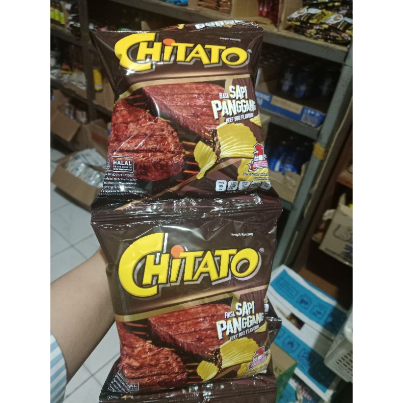 

Chitato sapi panggang 1 renceng isi 10 pcs @15g