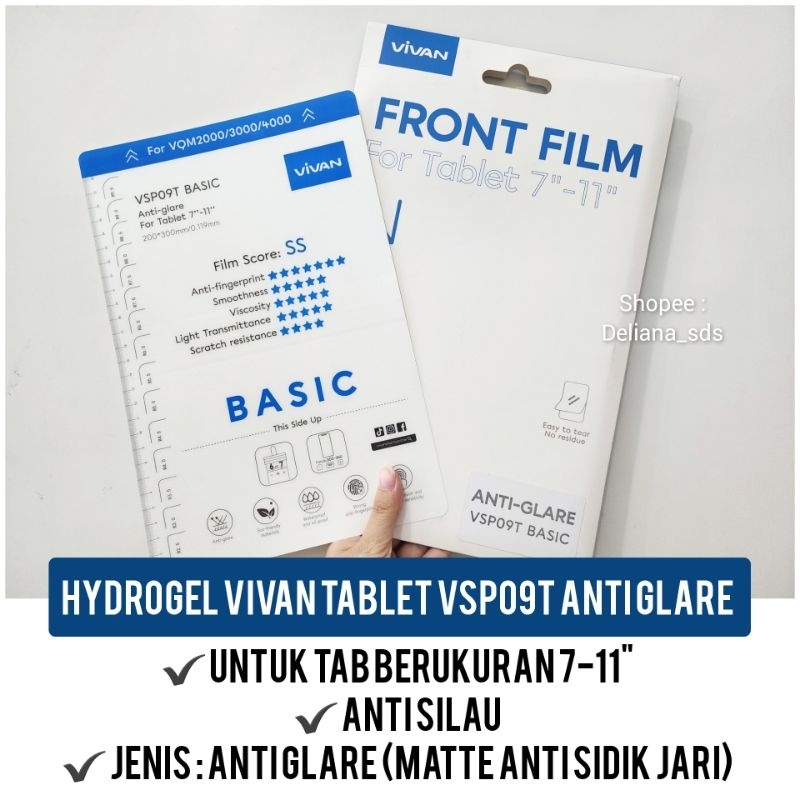 Antigores Hydrogel Tab Vivan VSP09T Matte Antigores Tab Hydrogel Matte Antigores Tablet Hydrogel Mat