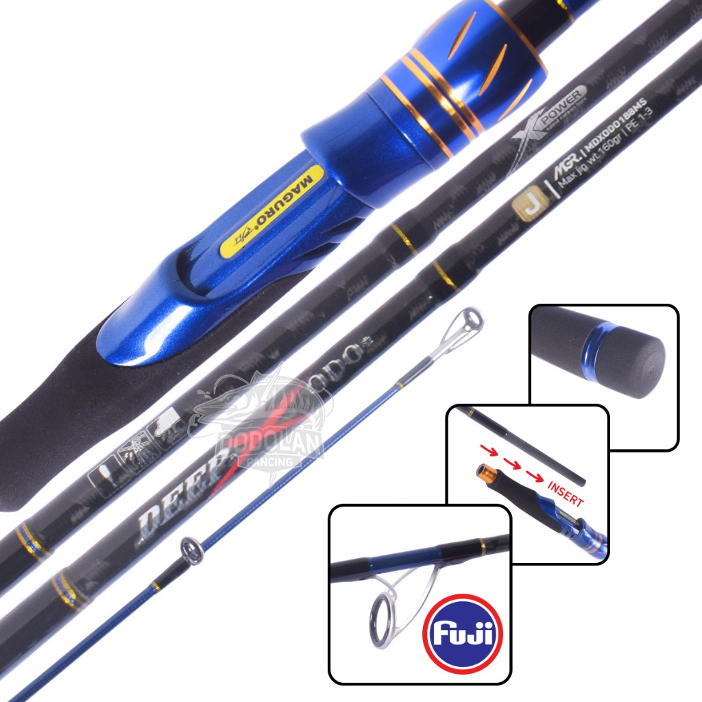 Joran Maguro DEEP-X ODO | 188MS | 188MB | 198MHS | 198MHB | Jigging | Bait Jigging | Joran Laut Dodo