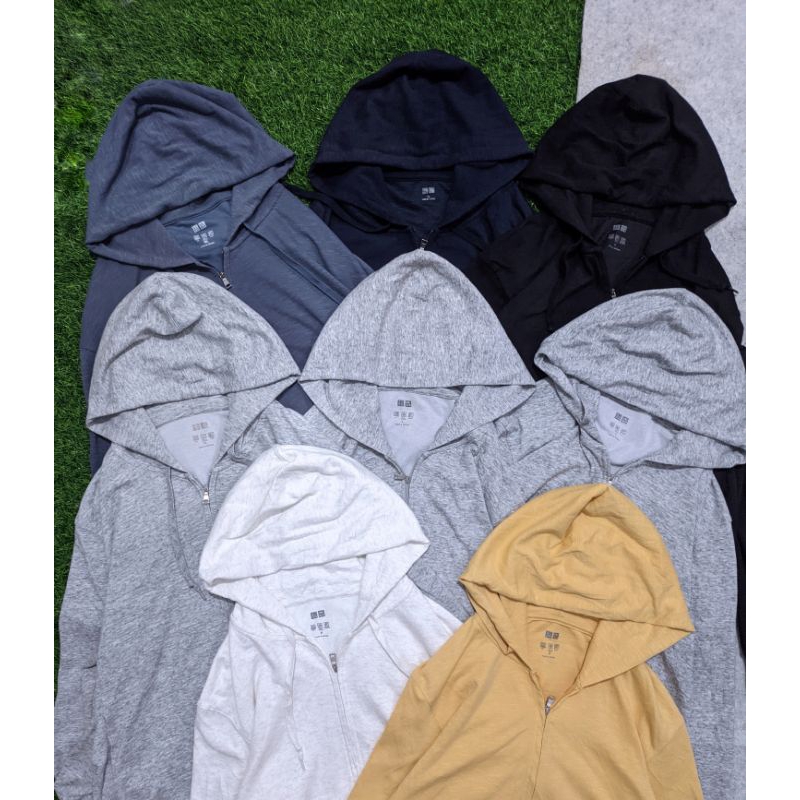 hoodie zipper uniqlo airism