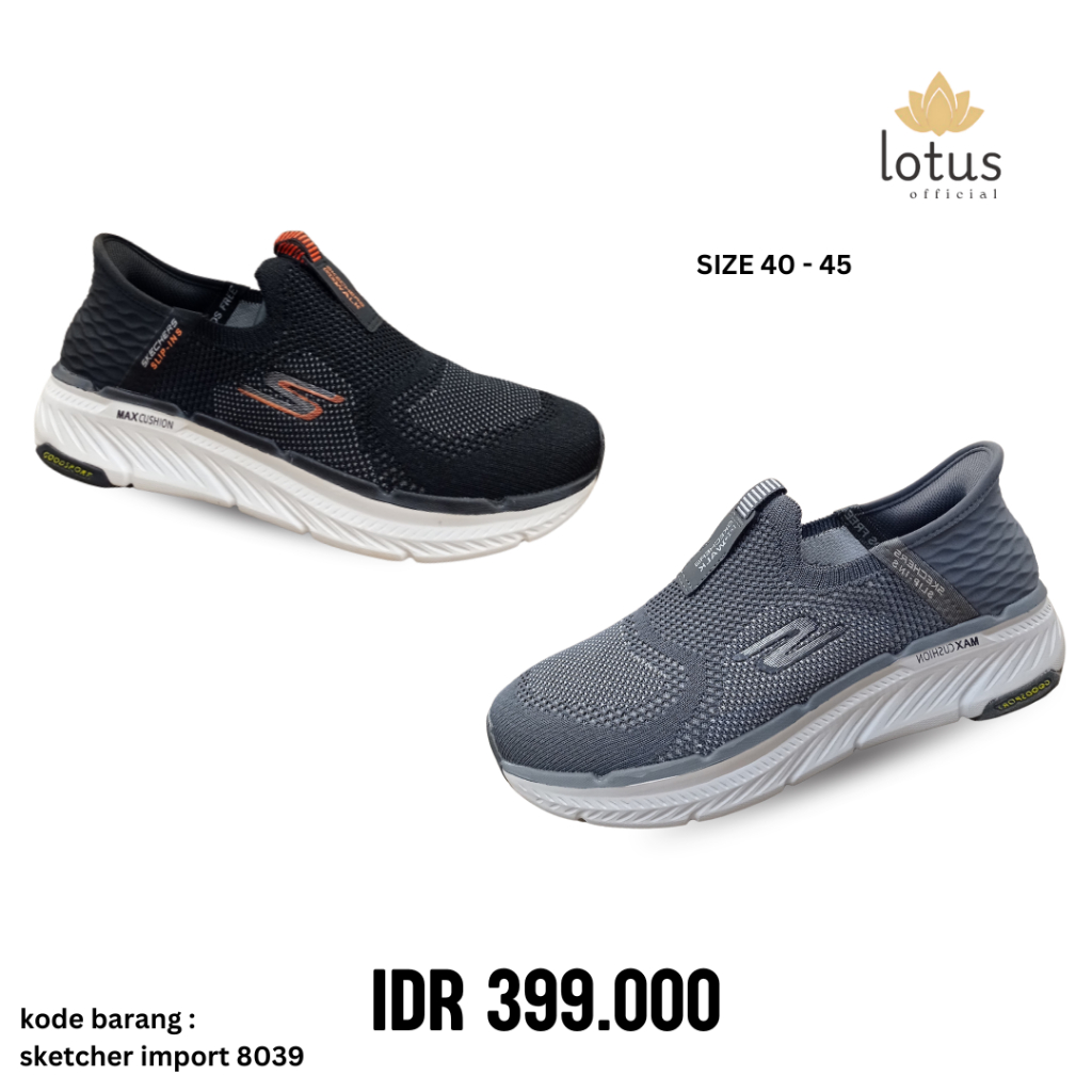 SEPATU PRIA SLIP INS - SKETCHER IMPORT 8039