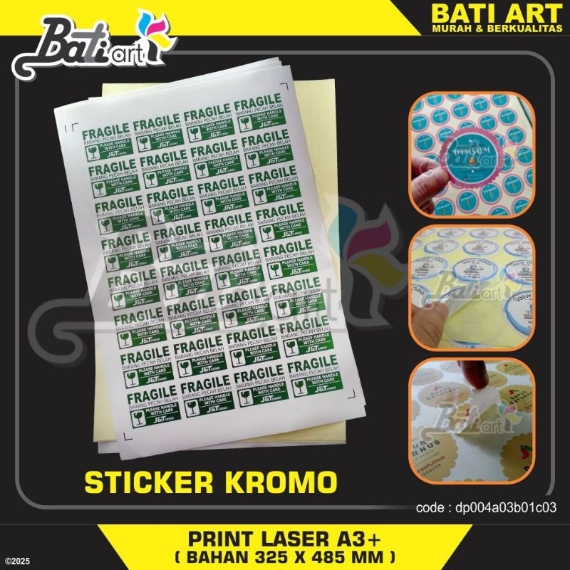 

[PROMO] Stiker Kromo A3 + Cutting Presisi