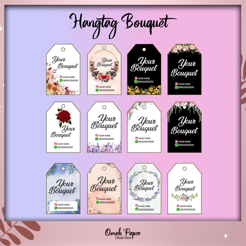 

HANGTAG LABEL BOUQUET CUSTOM I LABEL HANGTAG BUKET CUSTOM BISA REQUEST