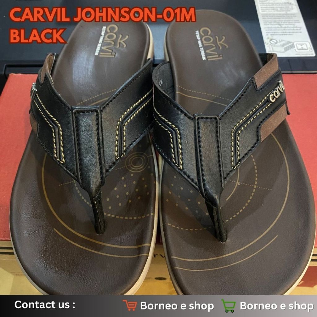 [BISA COD] sandal CARVIL 100% original/ sandal pria/sandal pria/sandal fashion CARVIL JOHNSON -01M B