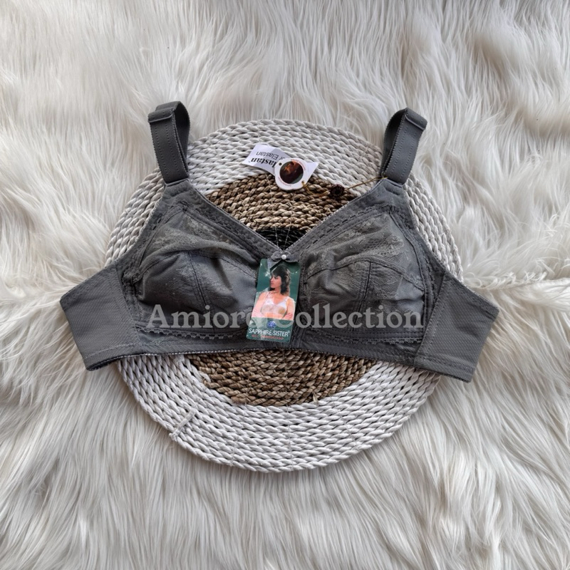 PROMO Bh Sister Cup A 100% Original Merek Sapphire Sister Full Burkat Tanpa Busa Tanpa Kawat Kait