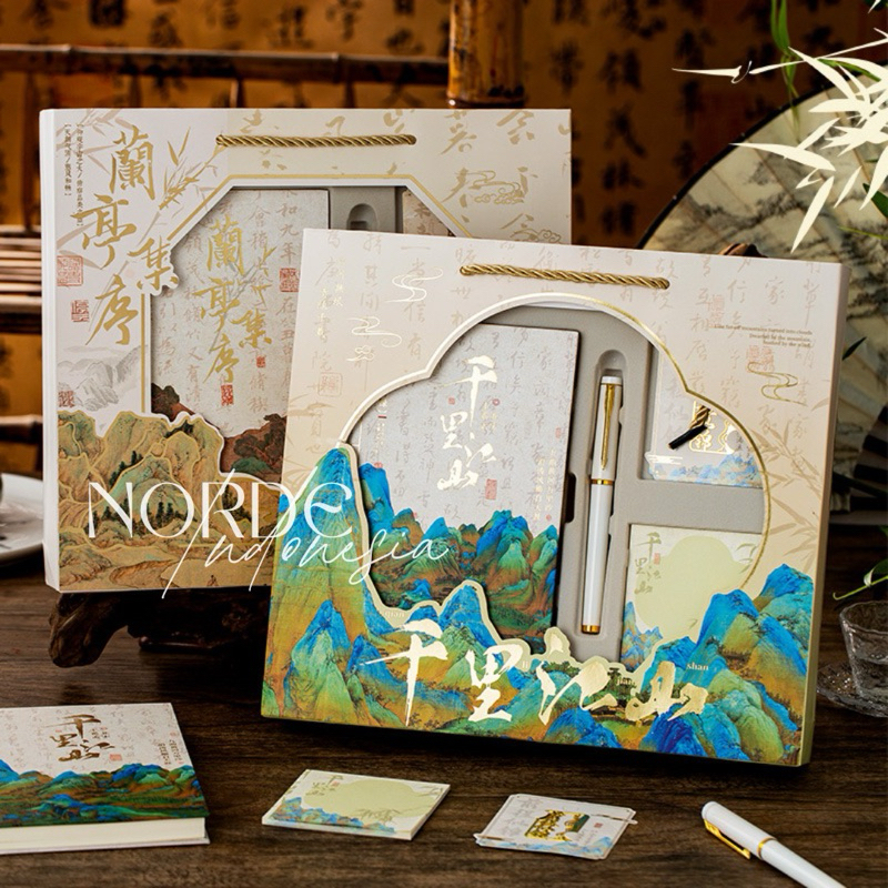 

NORDE Elegant Gift Pack | Souvenir Handbook Gift Box | Notebook Set | Hampers Scarpbook Vintage