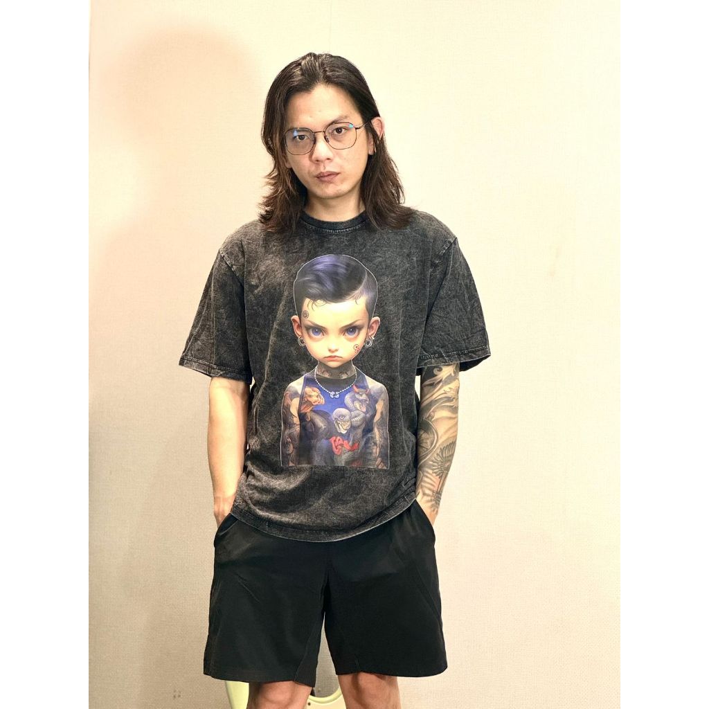 NRKY katun washing KID sablon dtf kaos pria