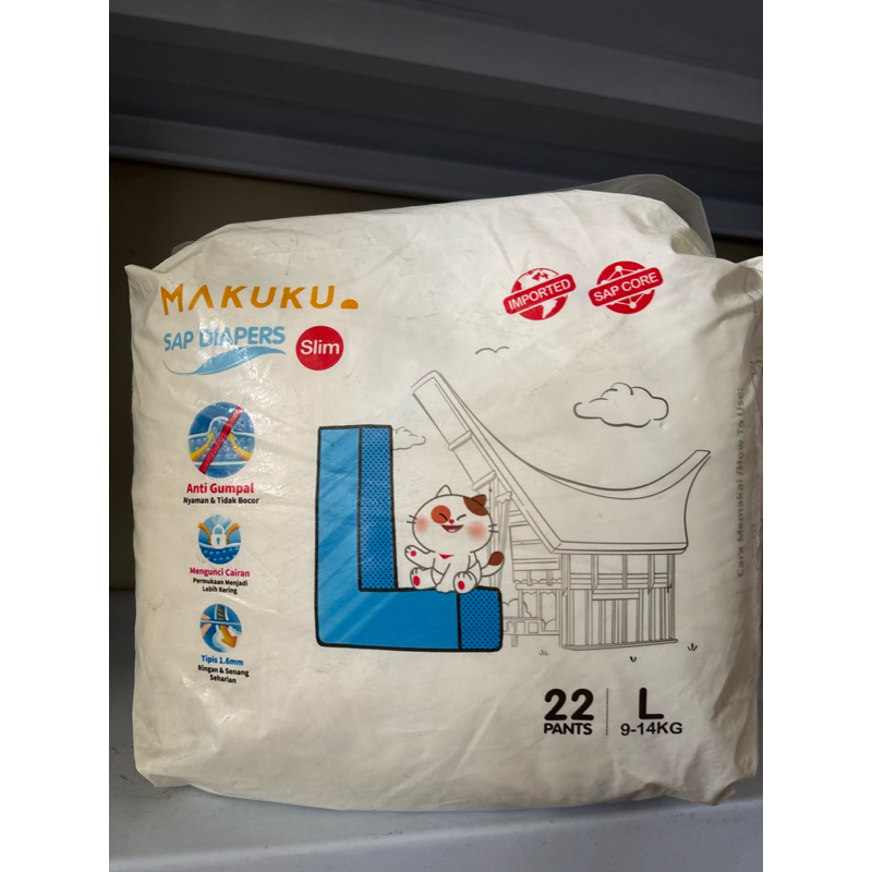 Makuku Sap diapers L 22