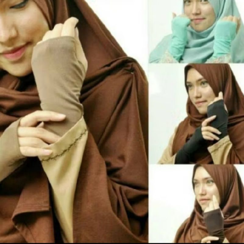 HANDSOCK JEMPOL/HANDSOCK MUSLIMAH/SARUNG TANGAN MUSLIMAH/MANSET MUSLIMAH