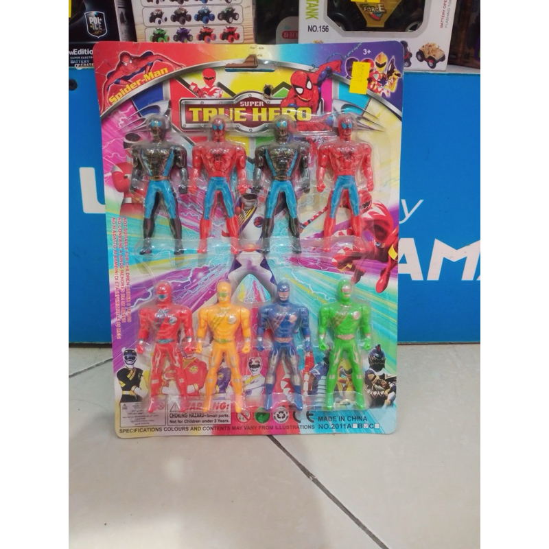 Hyven Toys mainan power ranger set