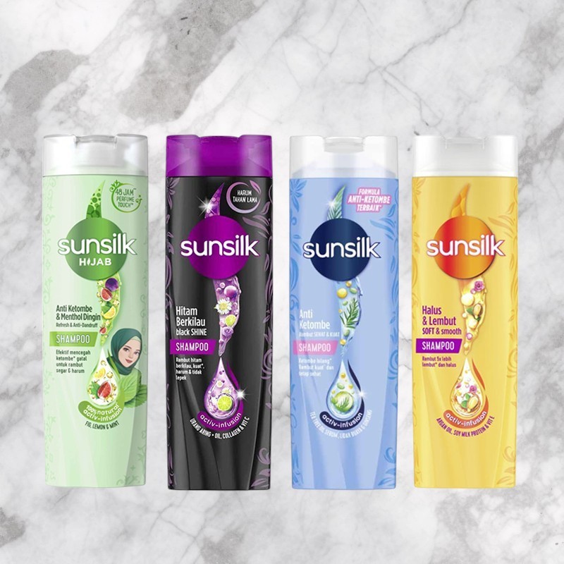 SUNSILK SHAMPOO KEMASAN BOTOL 70 ML - 300 ML & 650 ML PUMP BATANG PERSONAL CARE