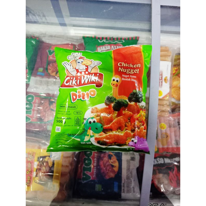 

Frozenfood CIKI WIKI Nugget Ayam Dino 500gr