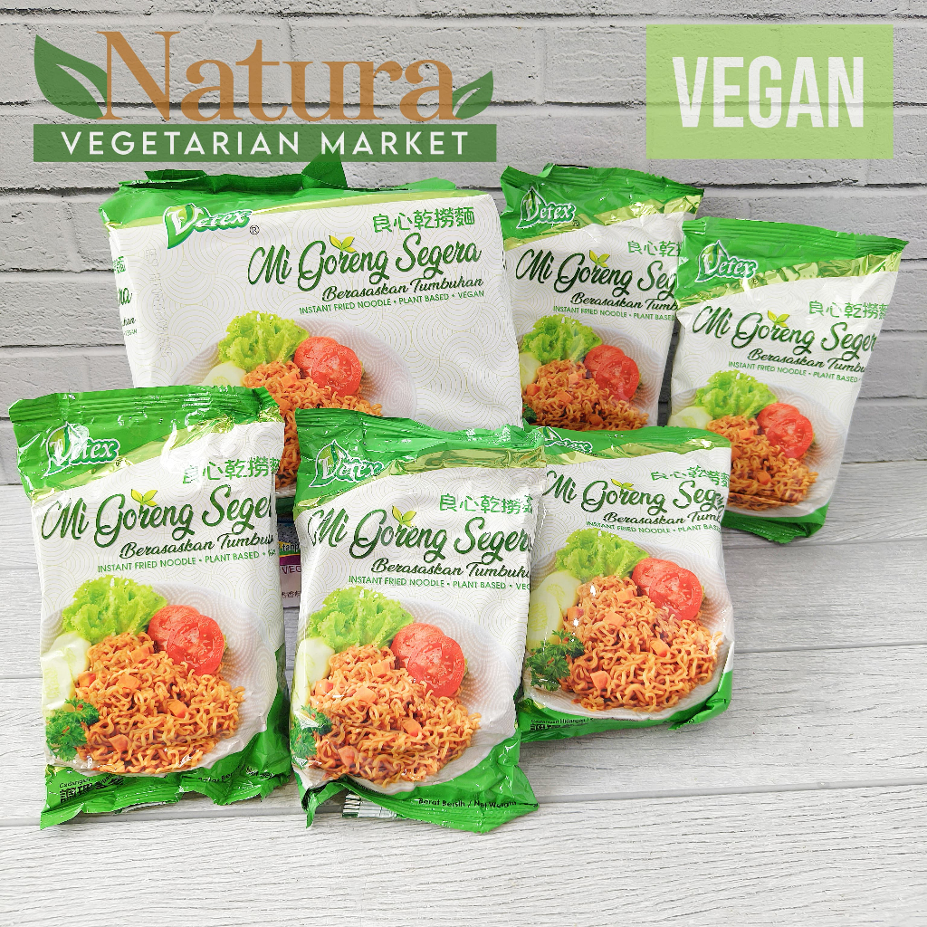 

Mie Instan Goreng Vetex 1 pack 5 bungkus Plant Based Noodle Vegan Vegetarian