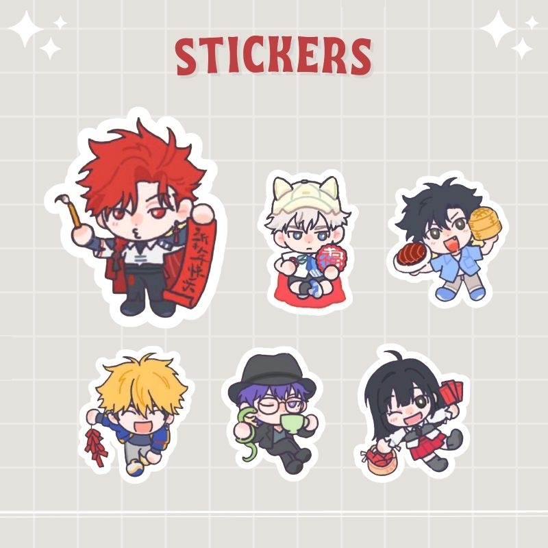 

STICKER ANIME LINK CLICK | SHIGUANG DAILIREN | BRIDON ARC CHIBI | VINYL STICKERS