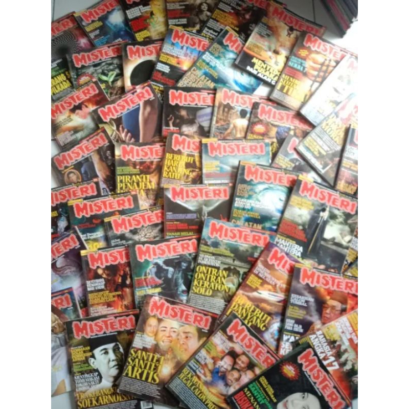 Majalah MISTERI Original Bekas RANDOM Baca Deskripsii