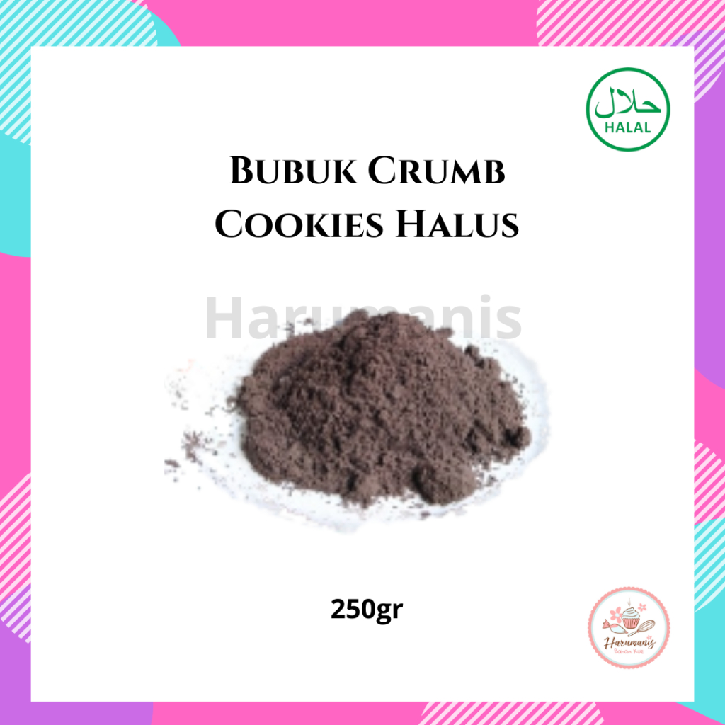 

Bubuk Crumb Cookies Halus Premium Tambahan Topping Repack 250gr