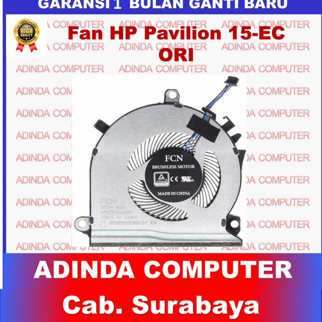 Fan HP Pavilion 15-EC 16-A 16X Series TPN-Q241 L77560-001 ORI