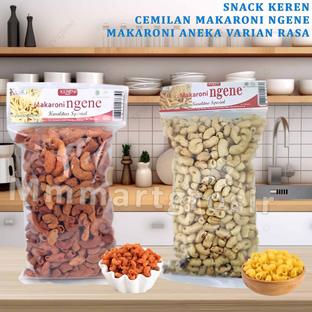 

Keren Snack / Cemilan Makaroni Ngene / Makaroni Aneka Varian Rasa / 200gr