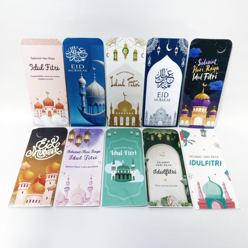 

1 Pack (Isi 20 Picis) Amplop Lebaran 2025 Jumbo, Amplop Idul Fitri