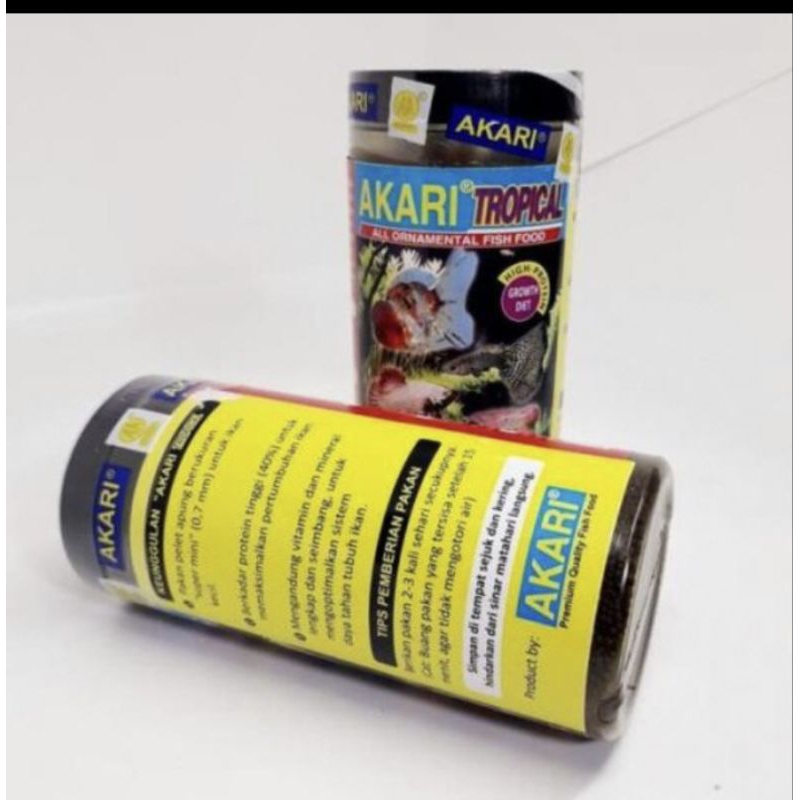 AKARI TROPICAL 100GR MAKANAN IKAN KECIL DISCUS DAN KURA KURA