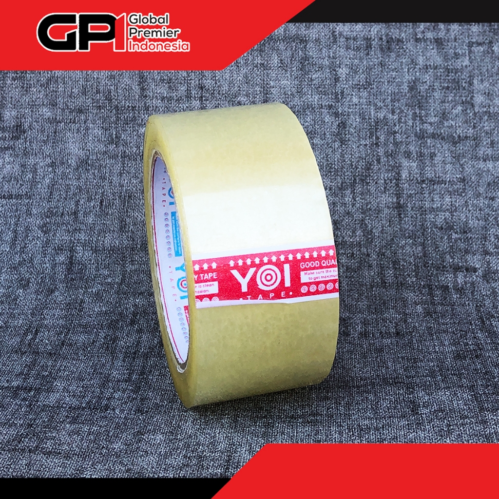 

YOI Tape Lakban OPP Clear Lebar 48mm Panjang 100yard Tebal 45mic / 48mic