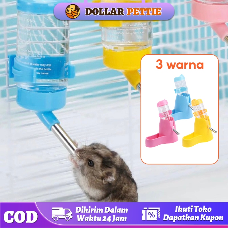80ml Botol Air Hamster Kecil Peminum Hewan Peliharaan Kelinci Pengumpan Botol Minum Hewan Pembuat mi